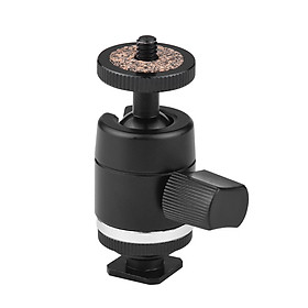 Đầu ba chân mini Ball Head Tripod xoay 360 độ với giá đỡ bắt vít 1/4 inch dành cho máy ảnh Chân đế ánh sáng Monopod
