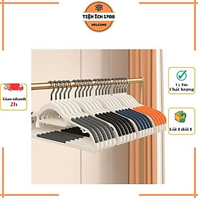 Mua Set 10 móc treo quần áo chống trượt xoay 360 đa năng