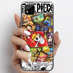 Ốp lưng cho Realme C20 nhựa TPU mẫu One Piece cờ đỏ