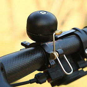 Retro Style Bicycle Bell Crisp Sound Aluminum Bell Black
