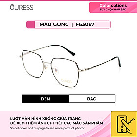 Gọng kính cận F63087 chất liệu titan thời trang mắt kính OURESS nam nữ siêu nhẹ siêu bền