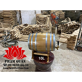 Mua Thùng rượu gỗ sồi 10-15lít  thùng gỗ sồi ngâm ủ rượu