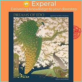 Sách - Dreams of Edo - Japanese Scrolls & Screens 2024 Wall Calendar by Pomegranate (UK edition, paperback)