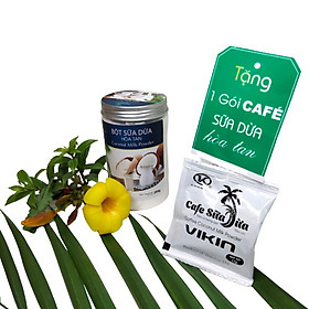 Bột Sữa Dừa  Hòa Tan VIKIN thơm  ngon , dạng hũ  200G dễ bảo quản  và sử dụng.