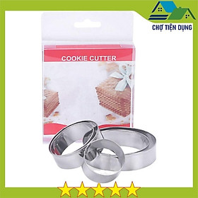 Mua Khuôn RING Mousse Cookies Cutter Bộ 5 KHUÔN Nhấn Bánh Quy Hình TròN - CBQUYTRON5P