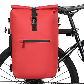 3-in-1 Waterproof Bike Pannier Bicycle Rear Rack Bag Backpack Shoulder Bag Outdoor Cycling Commuting Bag Pack