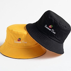 Nón Bucket 2 Mặt Thêu Icon