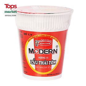 Mì Ly Modern Hương Vị Lẩu Thái Tôm 67G