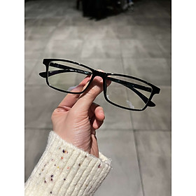 Kính gọng Mắt vuông basic nhựa dẻo (Nhiều màu)