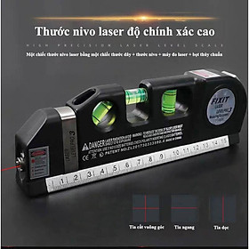 【7 IN 1】Thước nivo laser đa chức năng, thước dây + thước nivo + máy đo laser + bọt thủy chuẩn - Home and Garden