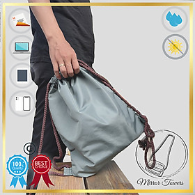 Balo dây rút vải, vải dù, vải bố, vải thun, vải nỉ, đựng giấy tờ A4, laptop, quần áo, giày thể thao