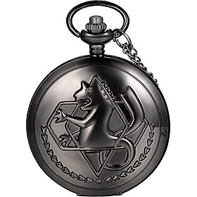 Avaner Mens Pocket Watch, Vintage Steampunk Fob Watches, Classic Retro Engraved Royal Flush Antique Bronze Poker Pocket Watch Unique Cool Gift for Father
