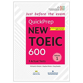 Sách - Quickprep New Toeic 600 Volume 1 (Kèm 1 Đĩa Mp3) - Nhân Trí Việt