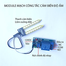 Mua Mạch Cảm Biến Độ Ẩm Đất 12V