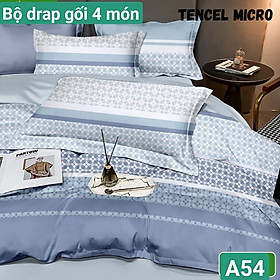  Bộ drap gối Tencel vải Hàn Quốc , đỉnh cao mát , mềm mại { drap và 3 áo gối