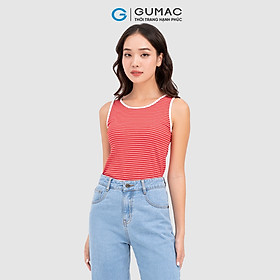 Áo tanktop nữ GUMAC ATC11051 sọc ngang phối viền năng động