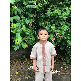 Đồ Lam Đi Chùa Cho Bé Trai # Lãnh Tụ Phối Bé Trai Gái # Đồ Bộ Bé# Quần Áo Bé