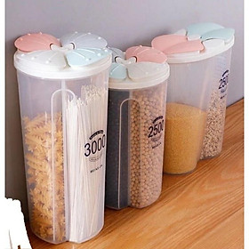 Mua Hộp bảo quản thực phẩm  lọ đựng hạt chia ngăn - Nhựa PP trong suốt  an toàn