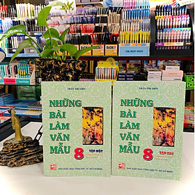 Sách - Những Bài Làm Văn Mẫu Lớp 8 Combo 2 Tập ( bộ kết nối tri thức )