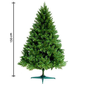 Cây thông noel màu xanh đầu tròn 2in (Cây 150cm)