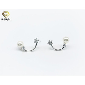 Bông tai bạc Ý 925 Huệ Ngân - Moon and Star New Style RYE140733