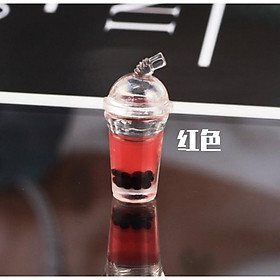 Mô hình ly trà sữa nắp tròn trang trí nhà búp bê quà tặng trang trí