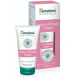 Kem Giảm Thiểu Mụn Trứng Cá/(Hop/Tuyp) Himalaya Acne-n-Pimple Cream 30gm