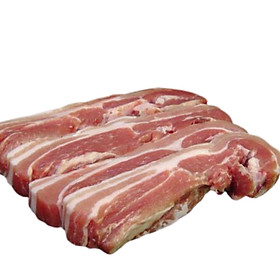 1kg Ba chỉ heo không da cắt dây