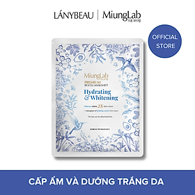 Mặt nạ cấp ẩm và dưỡng trắng da MiungLab Premium Biocell Mask Sheet Hydrating and Whitening 25g