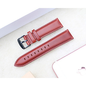Mua Dây Da Đồng Hồ Da Bò Sáp Dầu  Dây đeo bằng da cổ điển  Chốt thông minh chiều rộng 18mm / 20mm / 22mm thay thế dành cho Đồng Hồ cổ Điển  Các Loại Swatch