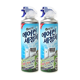 Combo 02 Chai xịt vệ sinh máy điều hòa (máy lạnh) Sandokkaebi 330ml nhập khẩu trực tiếp từ Hàn Quốc