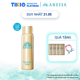 Kem chống nắng dạng xịt dưỡng da bảo vệ hoàn hảo Anessa Perfect UV Sunscreen Skincare Spray SPF 50+ PA++++ 60g