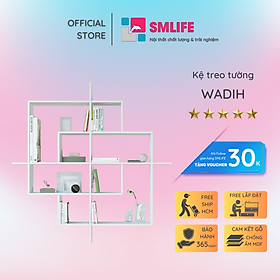 Mua Kệ gỗ trang trí trưng bày hiện đại SMLIFE Wadih