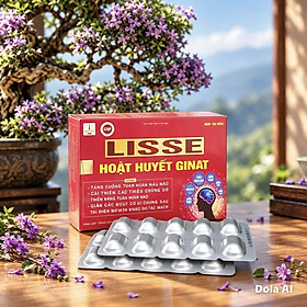 Lisse hoạt huyết Ginat - Hộp 30 viên- Tăng Cường Tuần Hoàn Máu