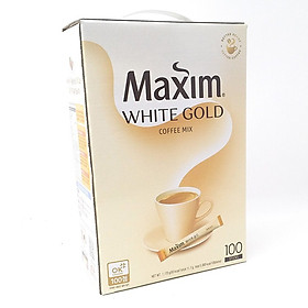 Cà Phê Hòa Tan Maxim White Gold Dongsuh Hàn Quốc 1170 gam ( Gồm 100 gói 11.7 gam)