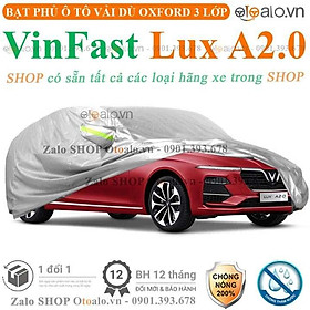 Bạt che phủ xe ô tô VinFast Lux A2.0 3 lớp cao cấp