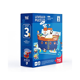 Bộ xếp hình nhiều cấp độ Mideer Advanced Puzzle TOI WORLD có từ level 1 đến level 7