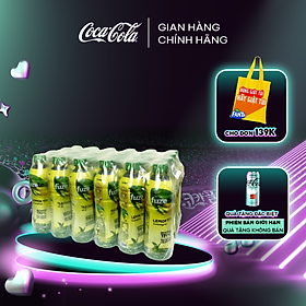 Lốc 24 Chai FUZETEA+ Chanh Sả chai 450ml/Chai Sale 25.4 Coca-Cola Official Store