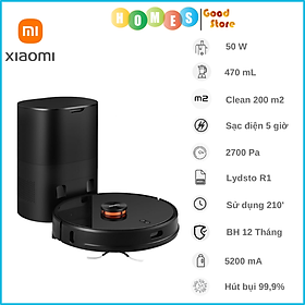 Mua Robot Hút Bụi Lau Nhà XIAOMI Lydsto R1 Diện Tích Hoạt Động 200m2 Công Suất 50W Áp Suất 2 700 Pa - Hàng Chính Hãng