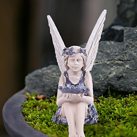 Angel Statue Decor Fairy Figurine Sculpture Accessories Photo Prop Decoration Ornament for Drawing Room Cabinet Desktop
