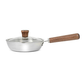 Mua Chảo Inox 3 lớp đúc liền khối miệng rót Kalpen Rinmer 16cm kèm vung kính  bảo hành 5 năm