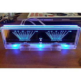 Power Amplifier Panel Dual Analog VU Meter Audio Level DB Meter With BackLit