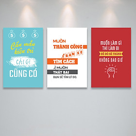 Tranh bộ treo văn phòng làm việc tạo động lực - PGĐL1601