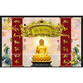 Mua tranh dán tường bàn thờ  phòng thờ 3D