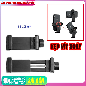 Mua Đầu Kẹp Điện Thoại Xoáy bằng ren ốc Co giãn từ 55mm đến 105mm