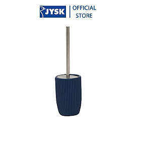 Chổi cọ toilet JYSK Esrum gốm màu xanh dương đậm Ø11x16cm