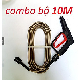Mua Bộ 10M dây rửa xe và súng xịt - súng rửa xe áp lực cao ren 22mm