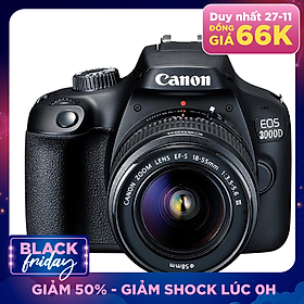 Máy Ảnh Canon EOS 3000D + Lens EF-S 18 - 55mm III (Lê Bảo Minh) - Hàng Chính hãng