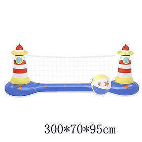 Bộ Phao Bóng Chuyền Hồ Bơi Cho Gia Đình Volleyball Water Game (Big Size) 300x70x95cm