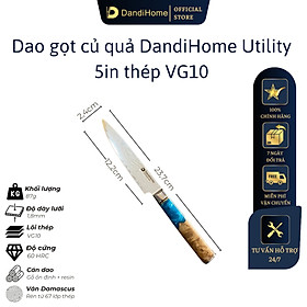 Dao nhà bếp thái đa năng DandiHome thép cao cấp